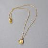 Korean Gold-Plated Pearl Shell Pendant Necklace