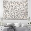Office Living Room Tapestry Simple Line Geometric Pattern Hanging Cloth Home Wall Decoration Tapestry