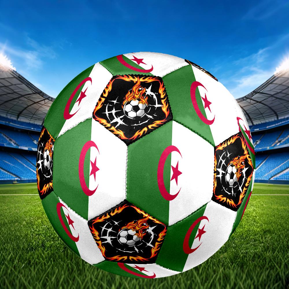 1 Stück Algerien Sport Thema Größe 5 Fußball Professionelles Spiel Training Fußball Indoor & Outdoor Sportball Leicht Langlebig c6645