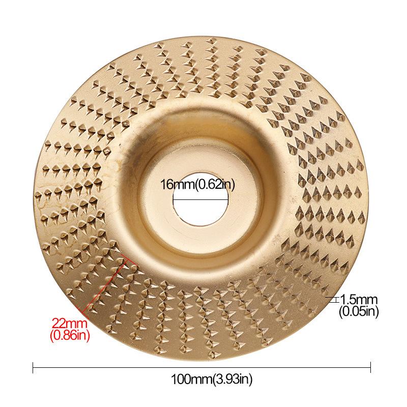 

1/3 шт. Деревообрабатывающий резьбовой круг Полировальный круг Универсальный шлифовальный диск Инструмент для придания формы дереву Абразивный диск 22 мм внутренний диаметр