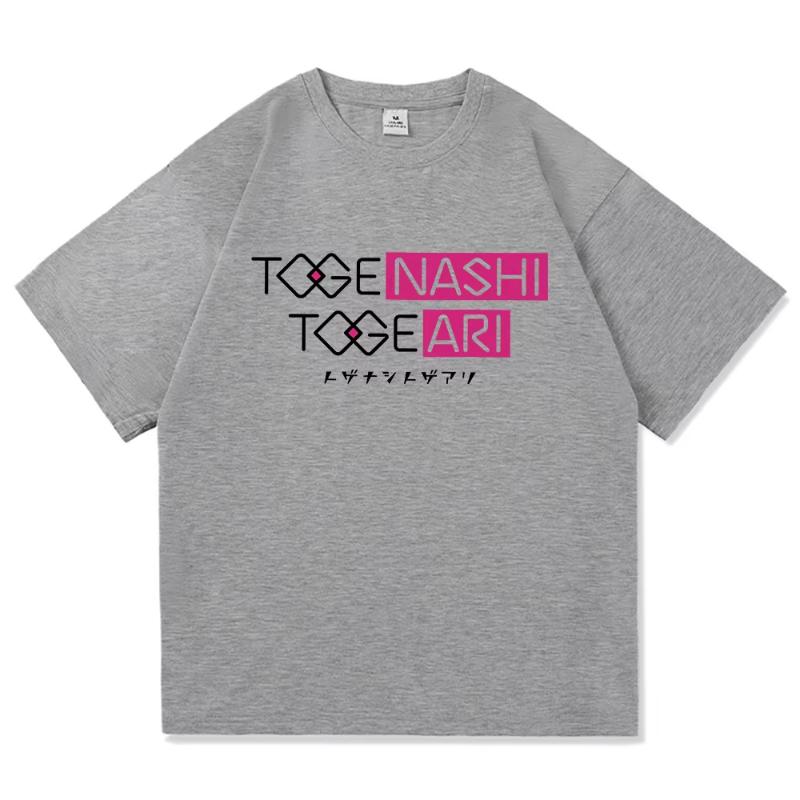 Anime Girls Band Cry Nina Iseri T-Shirt Mode Frauen Harajuku Buchstabenaufdruck T-Shirt Unisex Manga Retro Lässige Baumwoll-Tees Shirts