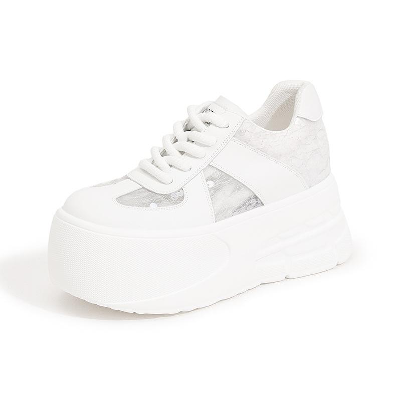 Platform-soled German training shoes women's 2025 summer new hollow mesh shoes fashionable versatile breathable sandals inner height-increasing w