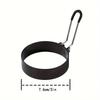 4Pcs/Set Egg Rings Stainless Steel Egg Molds for Frying Round Egg Cooker Ring for Griddle Breakfast Cooking Fried Egg Rings Nonstick Mold