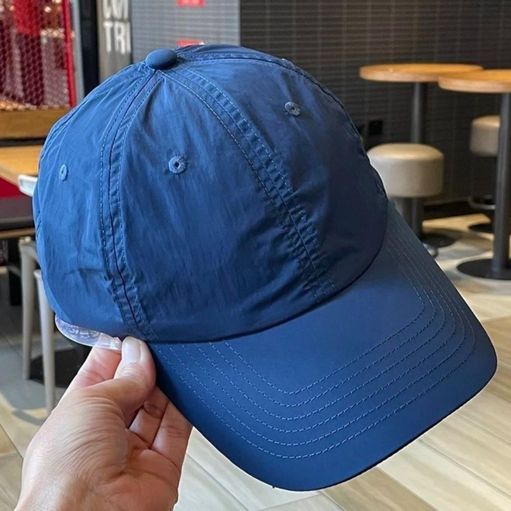 Anime Quick-Drying Baseball Cap Korean Style Peaked Cap Fashion Solid Color Sun Hat  Girl