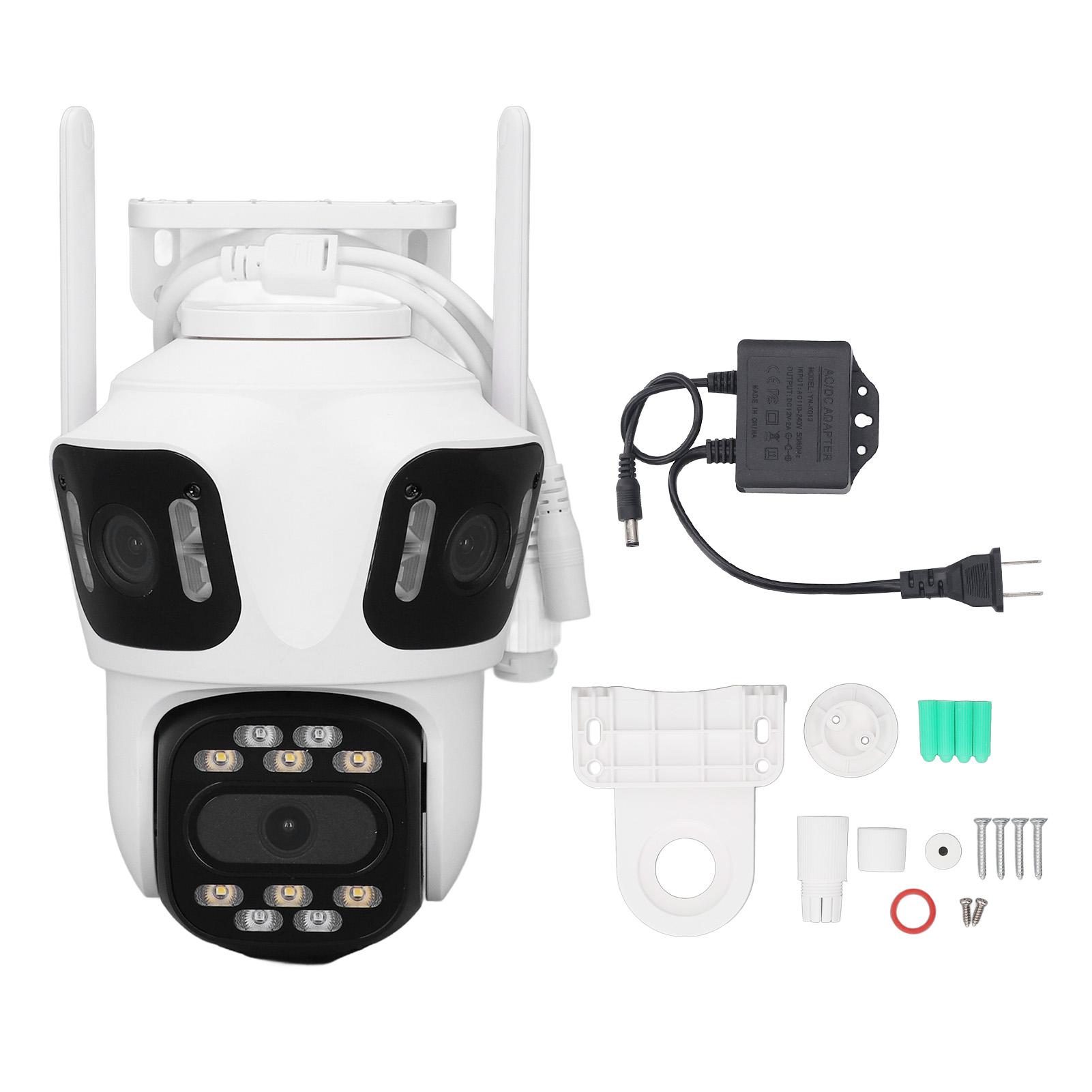 

Вулична камера безпеки 8МП AI виявлення руху IP66 водостійка двосторонній зв язок HD бездротова WiFi