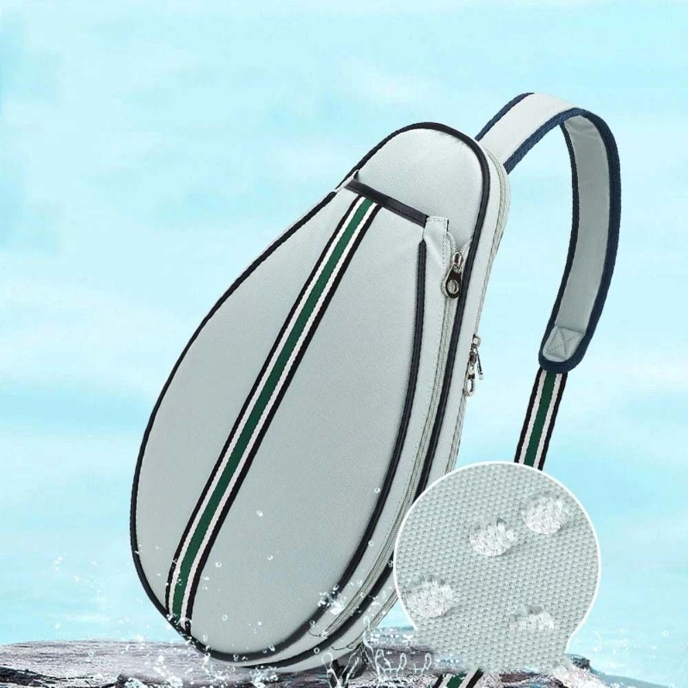 Oxford-Gewebe Tennis Umhängetasche Reißverschluss Badmintonschläger Tasche Outdoor-Sport