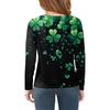 Flickor Långärmade T-shirts Barn Hösttoppar Rundhals Tryckta Bas T-shirts Saint Patrick's Day