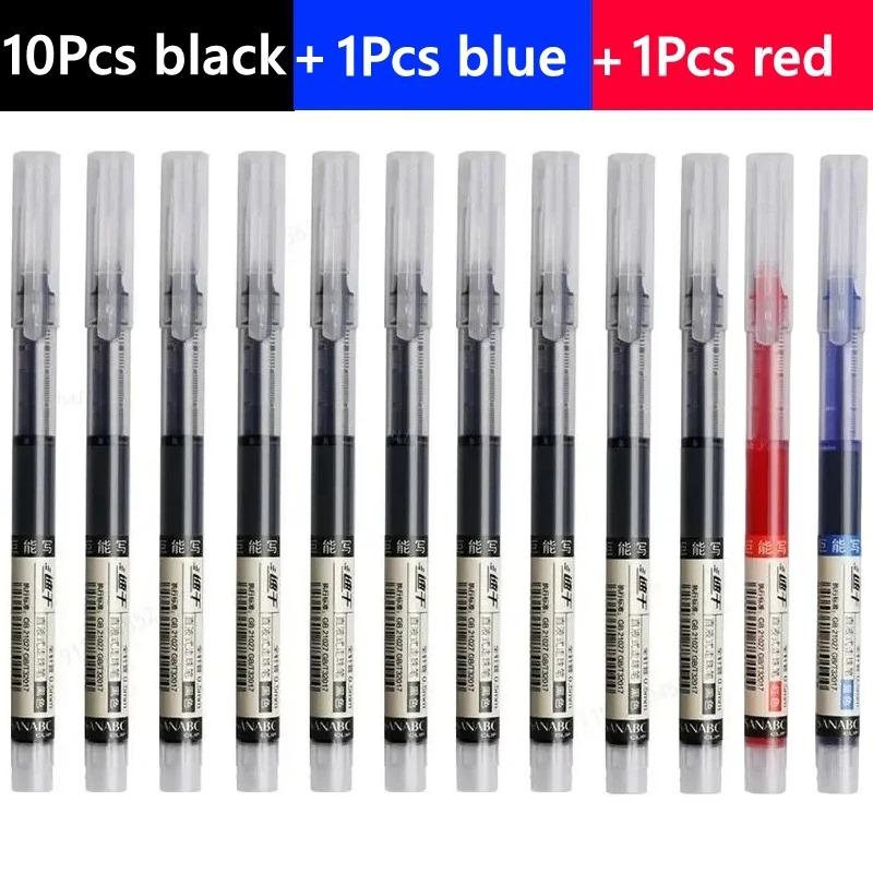 5-50PCS Straight Liquid Color Pen Set, Fine Tip Gel Pens for Drawing Pens for Writing Pen Office Kawaii School Supplies Cute Pen