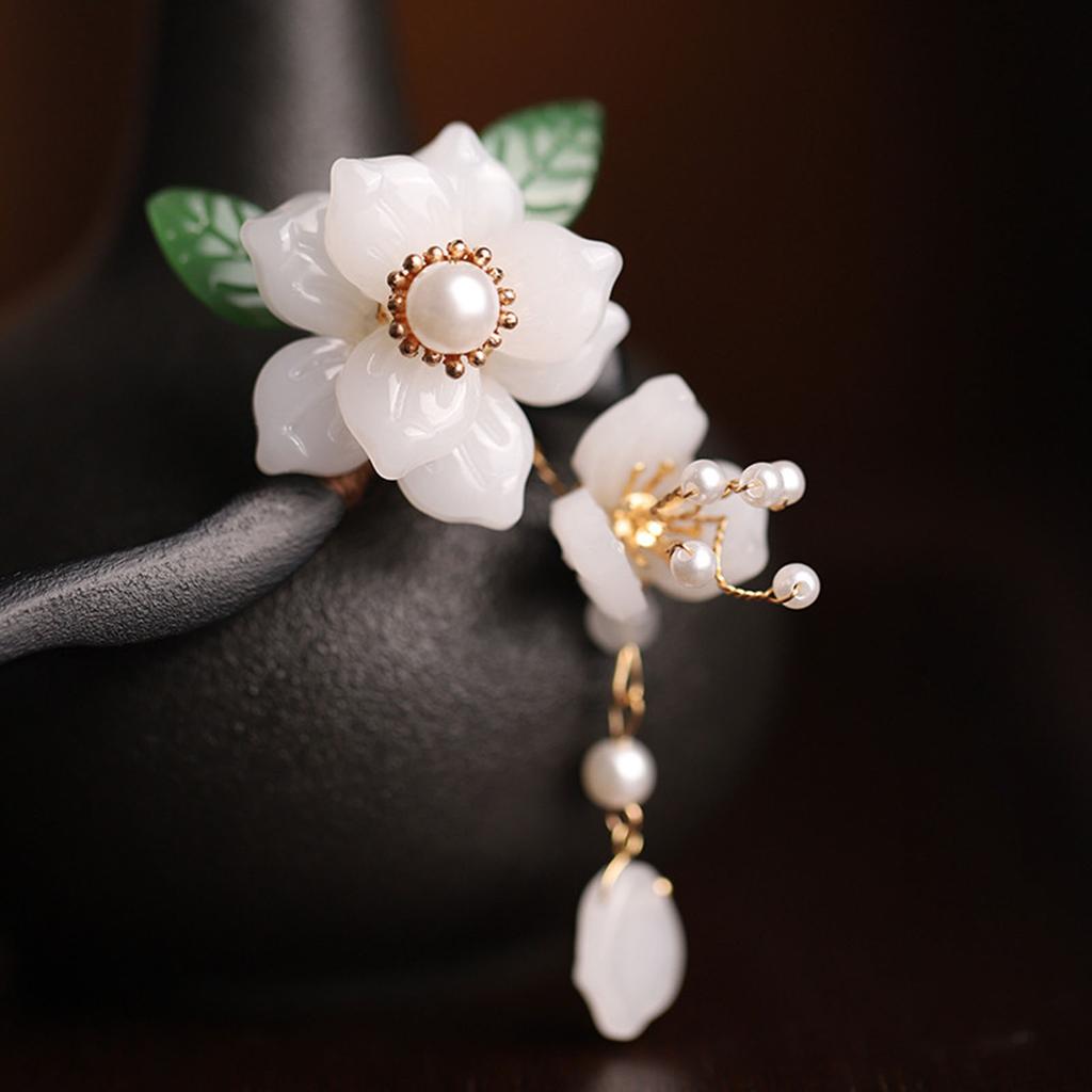 Chinese Style Hair Stick Hairpin Wooden Retro Ethnic Style Flower Hairpin for Hair DIY Accessory Hair Styling