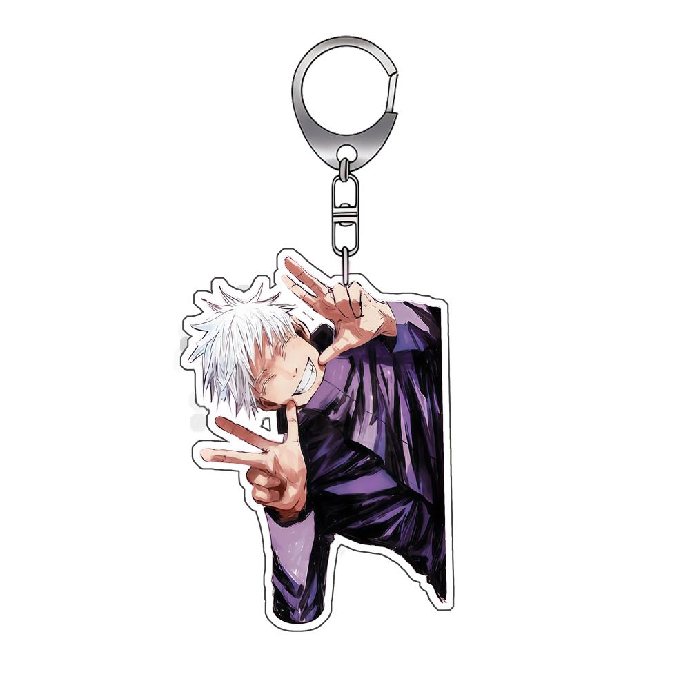 Acrylic Keychain for Jjk Satoru Gojo Ryomen Sukuna Amane Backpack Pendant Anime Decoration Collection Exquisite Gift Toy
