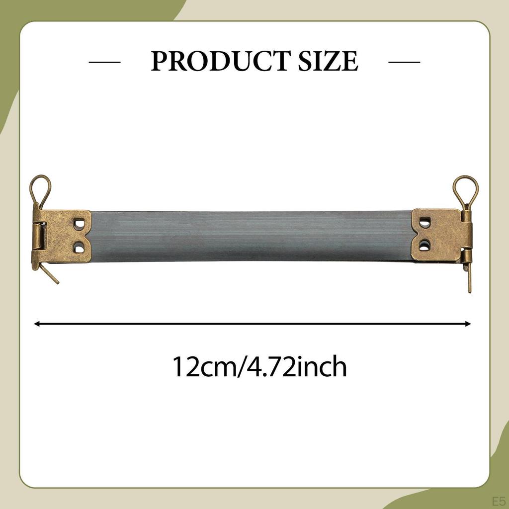 10 Pieces Internal Iron Sturdy Spring Clip Handbag Hinges for Bag Sewing DIY Purse Making