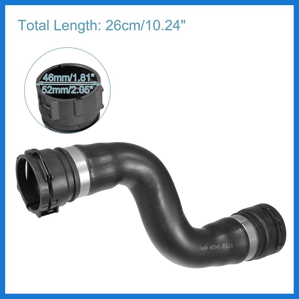 Engine Radiator Coolant Heater Hose Engine Water Pipe Fit for BMW X3 3.0si 3.0L L6 - Gas 2007-2008 No.17123424499- Pack of 1 Auto Accessories