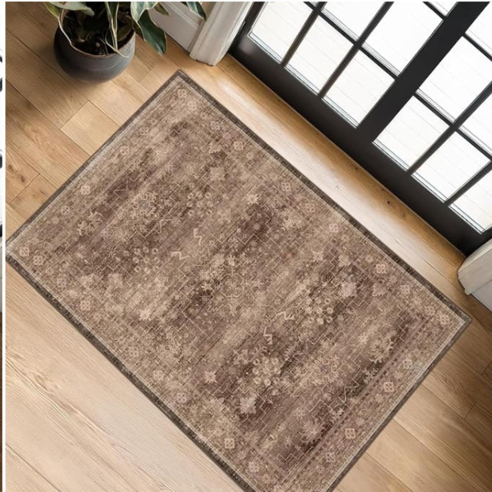 Non-Slip Small Rugs Washable Kitchen Bathroom Door Mat Entryway Rug  for Indoor Entrance