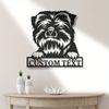 Custom Affenpinscher Dog Metal Wall Art, Personalized Name Sign for Pet Lovers