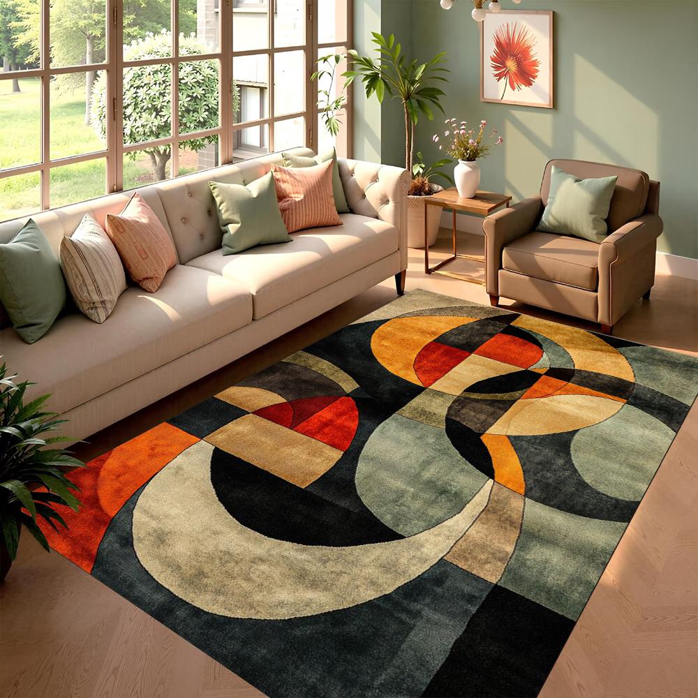 Modern Style Area Rugs Chair Mat Living Room Bedroom Easy To Clean Floor Mat Home Decor Light-colored Fashionable Table Carpets