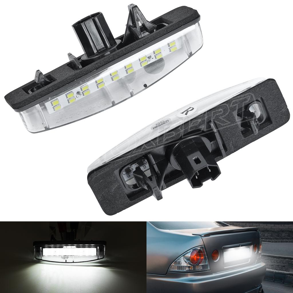 Canbus 12V 18LED Car LED License Number Plate Light Lamp For  Toyota Camry Prius Lexus LS200 GS300 White 6500k Lexus Accessories
