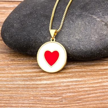 

Nidin New Arrival Trendy Heart Pendant Necklace For Women Female Elegant Chain Necklaces Ladies Romantic Wedding Jewelry Gifts белый
