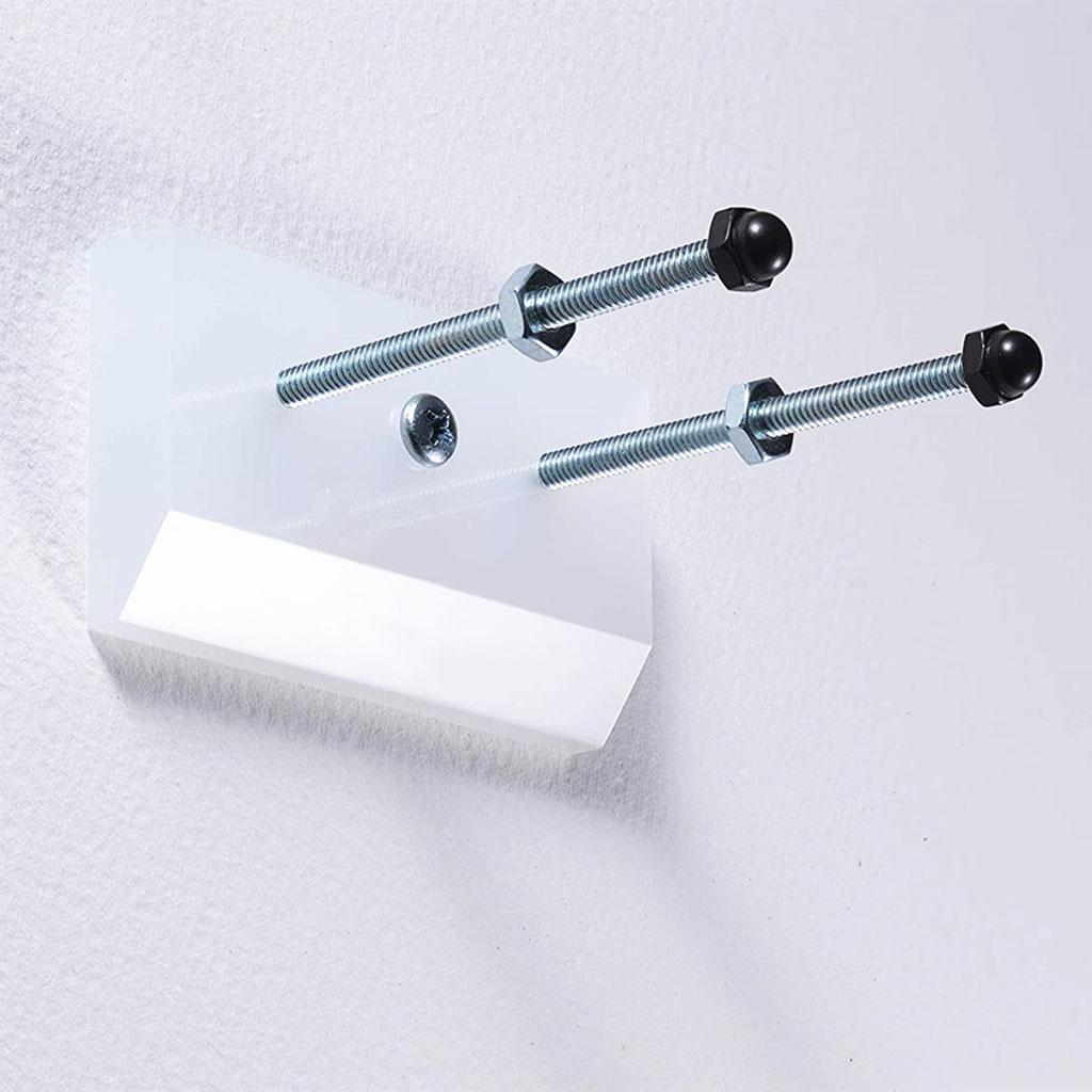 Skateboard Wall Hanger, Floating, Acrylic, Luxury, Wall Mount Storage Holder