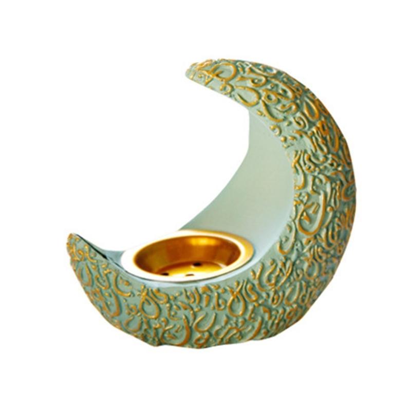 Moon Resin Incenses Burners Aromatherapies Incenses Burners for Creating Calming Environment in Homes Workspaces