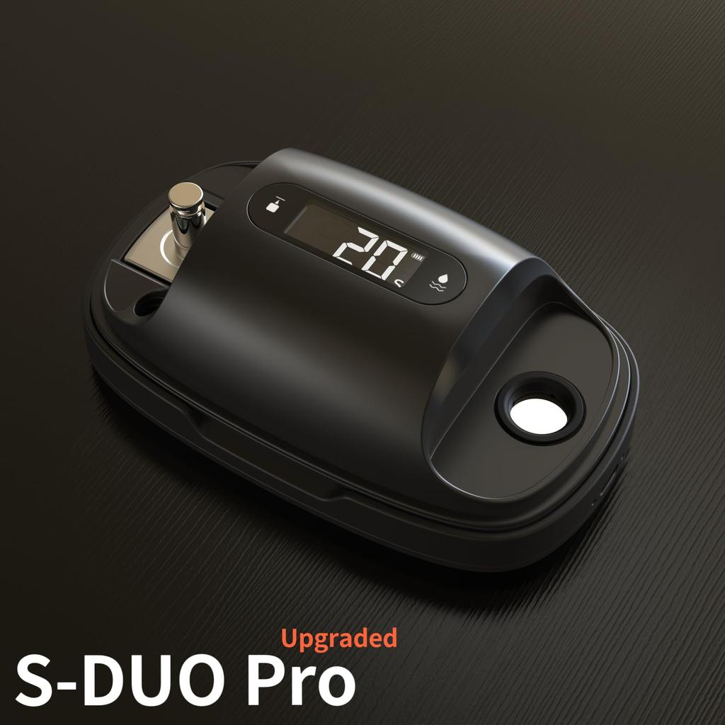 HumminGuru Ultrasonic Stylus Cleaner Digital Pressure Gauge 110kHz Ultrasonic Stylus Cleaning with Digital Turntable Stylus Force Scale Gauge +