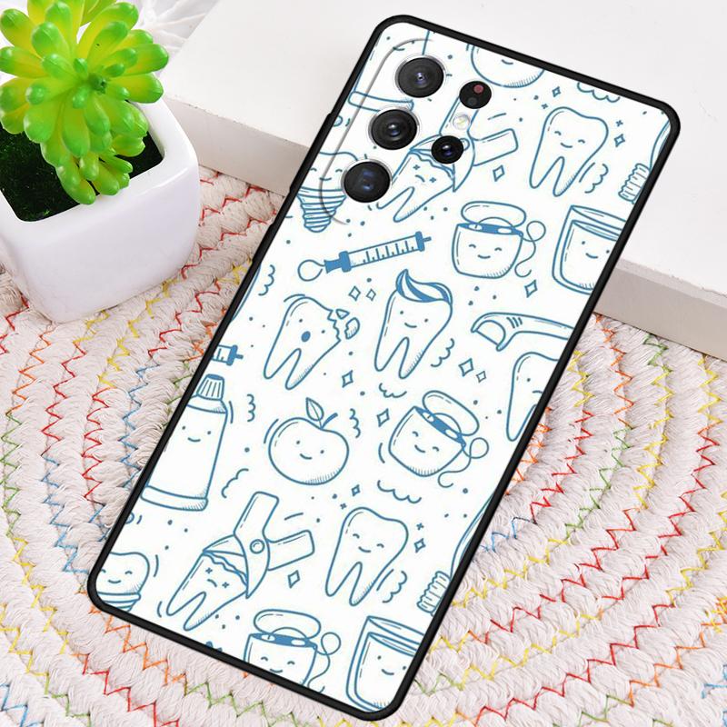 Dentist Dental Tooth Nurse Funda Phone Case for Samsung Galaxy note 10 pro S26 Ultra S23 S24 FE S25 S21 S22 PLUS shockproof Cove