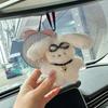 Hanging Decoration Rear View Mirror Cute Long Eared Rabbit Decors Car Interior Accessories Cute Bunny- Pendant Keychain