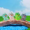 10 / 20pcs Luminous Mini Resin Ducks Tiny Duck Glow in The Dark Compact Miniature Waving Duck Figures Ideal for DO-IT-YOURSELF Fairy Garden