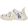 New MLB Sandal Chunky Mask Street Style Logo Sports Sandals Unisex Beige Blue 3ASDCMM33-07CRS