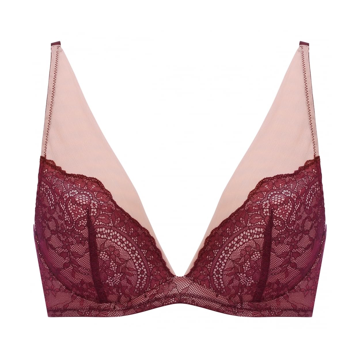 

AMOSTYLE Cloudy Damask M006 Размер B70 Бюстгальтер, Букет, (красный),