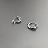 Hiphop Punk Thorn Hoop Earrings for Man Women Classic Piercing Ear Cartilage Tragus Simple Huggie Hoop Rock Jewelry Gift