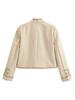 2025 Winter Damen Retro Froschknopf Stehkragen Jacke