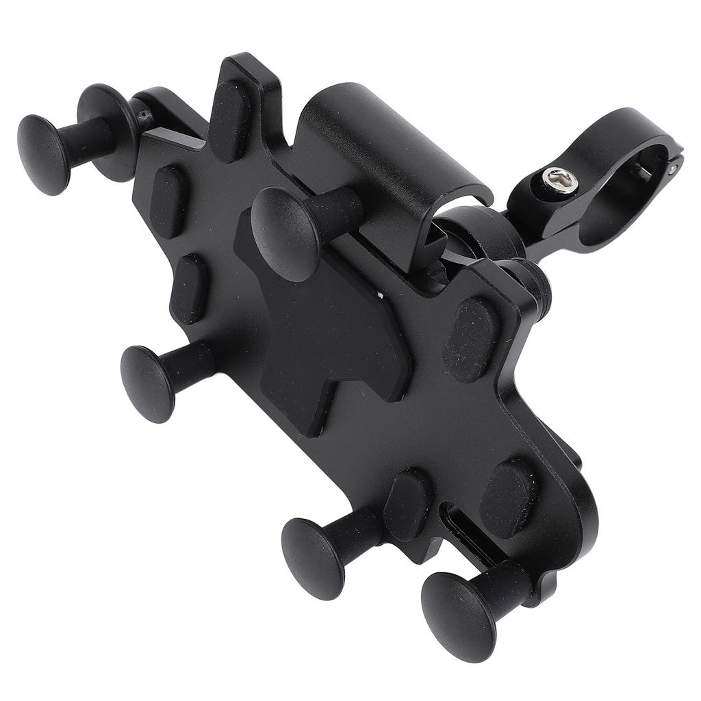 Motorcycle Phone Mount for Handlebar Aluminum Alloy Silicone 5 Claw Shockproof Rotating Adjustable