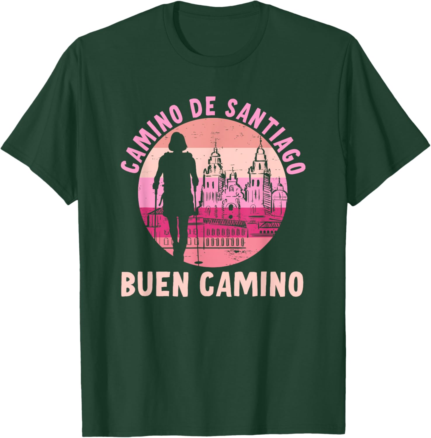 Buen Camino De Santiago De Compostela Jakobsweg TShirt Short Sleeve Casual 100 Cotton Shirt S