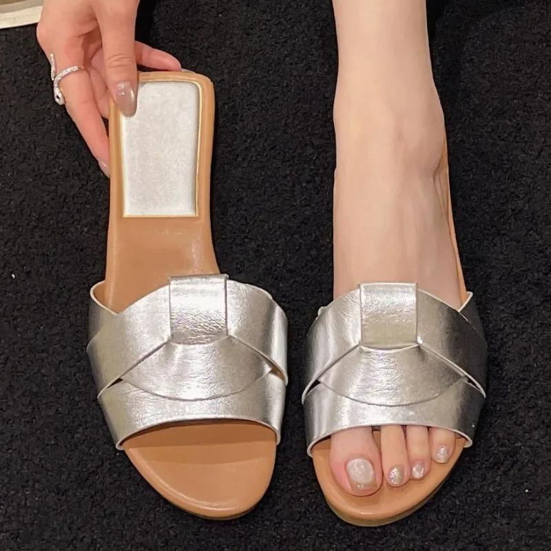 

Летние Дизайнерские Женские Однотонные Модные Шлепанцы Zapatos De Mujer Женская Обувь Шлепанцы Обувь 34EU/CN35