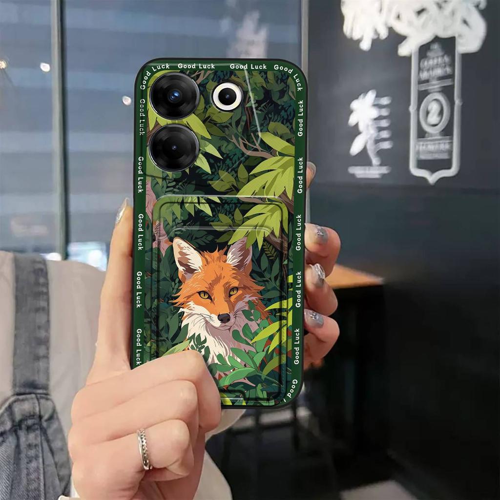 Hülle Kartenfach Handyhülle Für Tecno Camon20 Pro 5G/CK8n Staubdicht Weiche Hülle Vollständig umhüllend Langlebiges Silikon Niedlich Graffiti