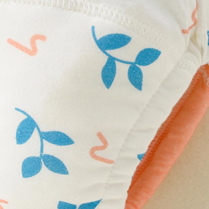 Reusable Cotton Potty Training Underwear Anti Leak Protection Comfortable Washable Toilet Learning Pants For Baby