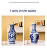 Large Antique-Style Blue and White Jingdezhen Porcelain Vase for Living Room or TV Cabinet Décor