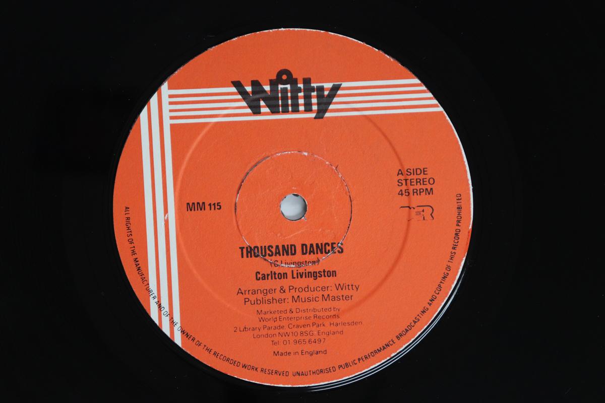 

12-дюймовая пластинка CARLTON LIVINGSTON Почему ты это сделал Тысяча танцев MM115 Остроумный Великобритания Регги Ска Даб Б/у