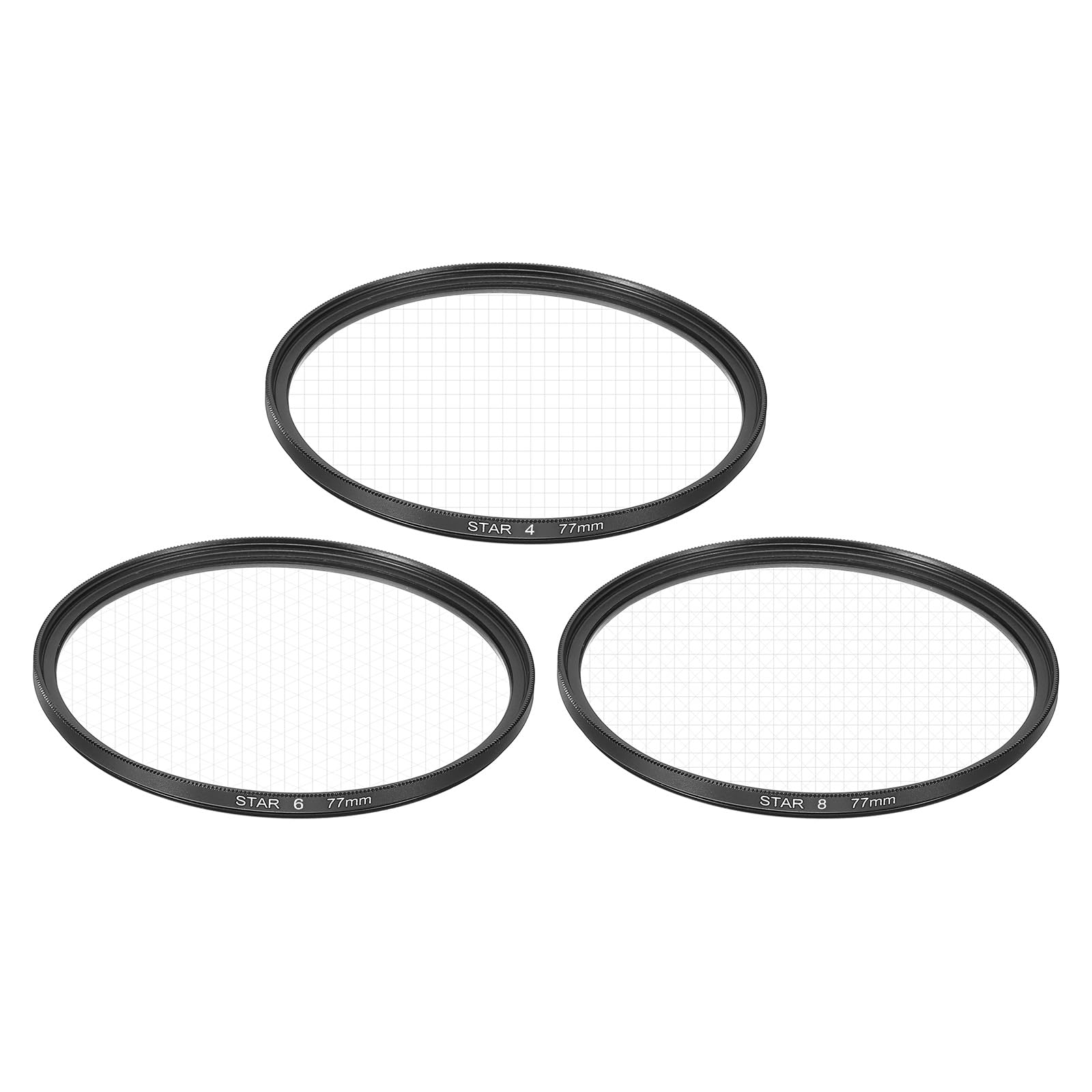 

uxcell 77mm Star Lens Filter 1 Set Starburst Lens Filter 4 Pieces 6 Pieces 8 Pieces Star Camera Lens Filter Night View Glass Craft