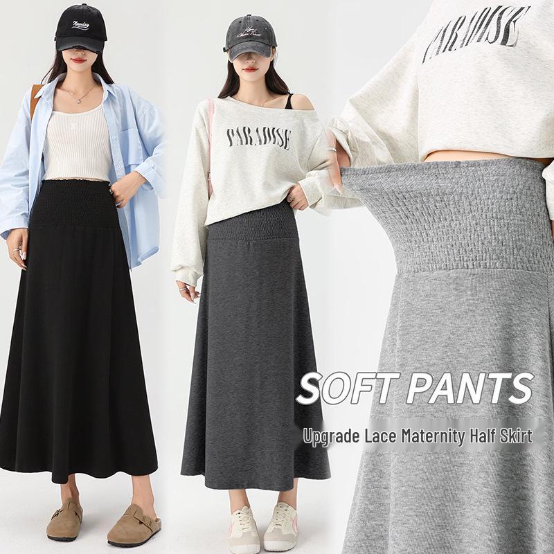 2025 New Petite Maternity A-Line Skirt for Autumn/Winter L