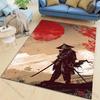 1PC Japanese Bushido Red Sun Carpet for Living Room Bedroom Sofa Home Decor Rus Non-slip Floor Mat Luxury Gift Multiple Sizes