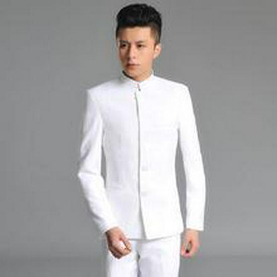 Costum Zhongshan pentru bărbați - Costum de scenă pentru studenți din Republica Chineză, cu guler stand