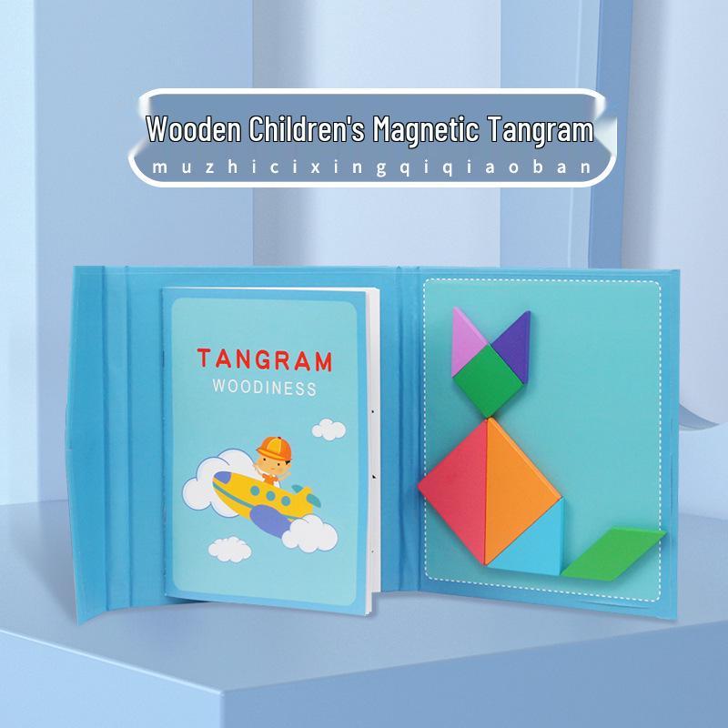 Wooden Tangram Puzzle Set: Creative & Educational Toy for Kids