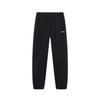 Casual Straight Leg Mid Rise Knitted Sports Pants Unisex Pants Black AYKT529#W