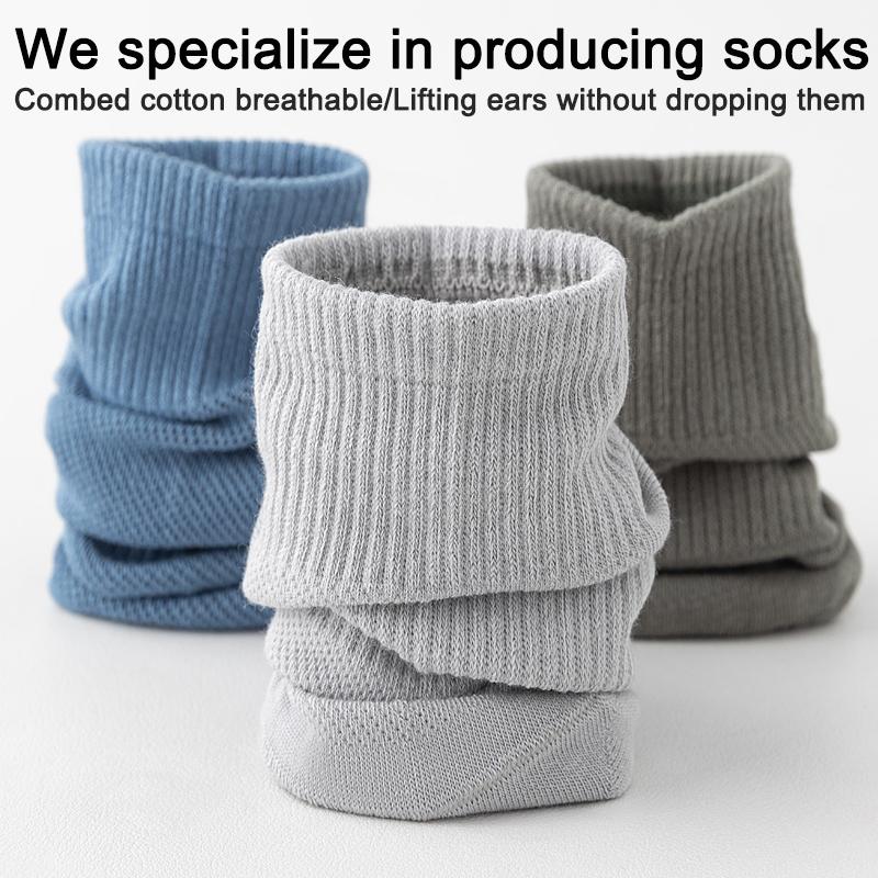 6Pairs High Quality Men Socks Short Combed Cotton Mesh Breathable Odor proof and antibacterial Spring Summer for Male sock New Size EUR38-45