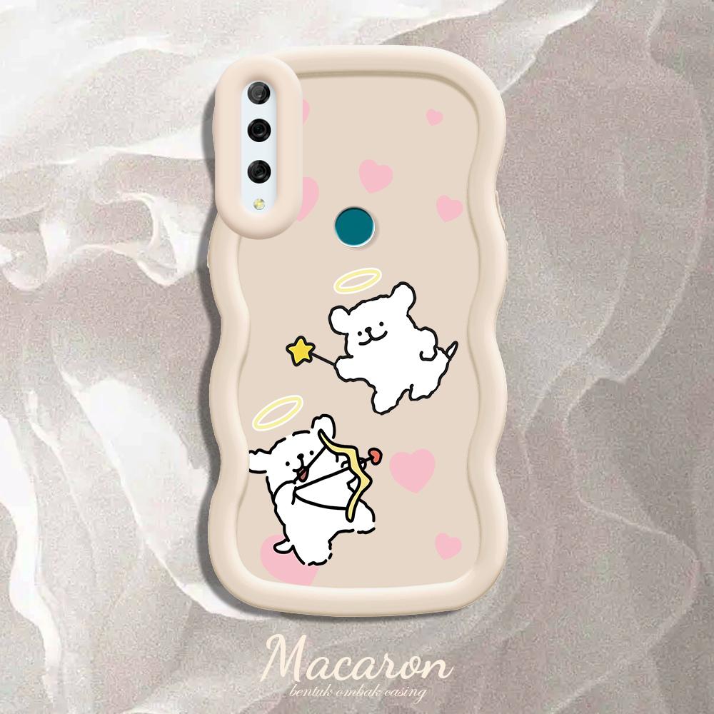 

М який силіконовий чохол Macaron Phone Case з малюнком Big Wave Edge Протиударний захисний гумовий чохол для iPhone Huawei Honor Infinix Tecno Tecno Spark Go 1 білий
