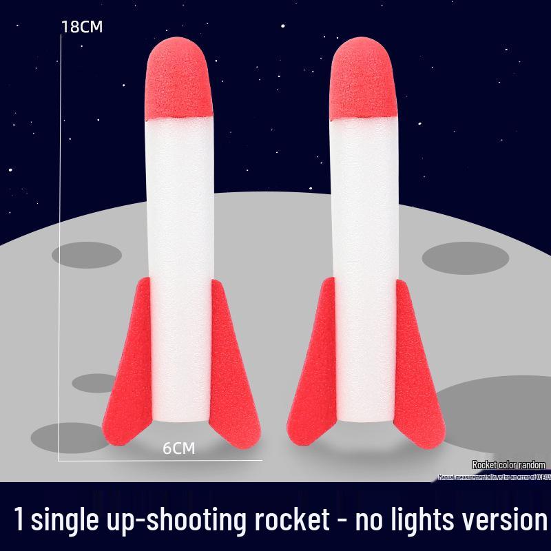 

Большая светящаяся ракетная установка для детей, запускаемая ногой - Уличная игрушка-ракета с подсветкой