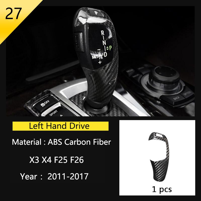 BBJS7 Accessories for BMW X3 X4 F25 F26 Car Inner Gearshift Air Conditioning CD Panel Door Armrest Cover Trim Decorative Car Stickers