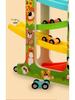 Holz Trägheitsgleiter Auto Bahn & Parkplatz Puzzle Spielzeug für Kinder ab 3 Jahren
