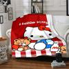 1pc Hello Kitty blanket Lightweight Flannel Throw for Sofa Bed Travel Camping Livingroom Office Couch Chair